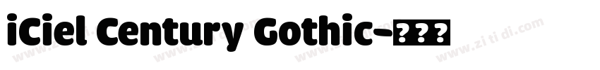 iCiel Century Gothic字体转换